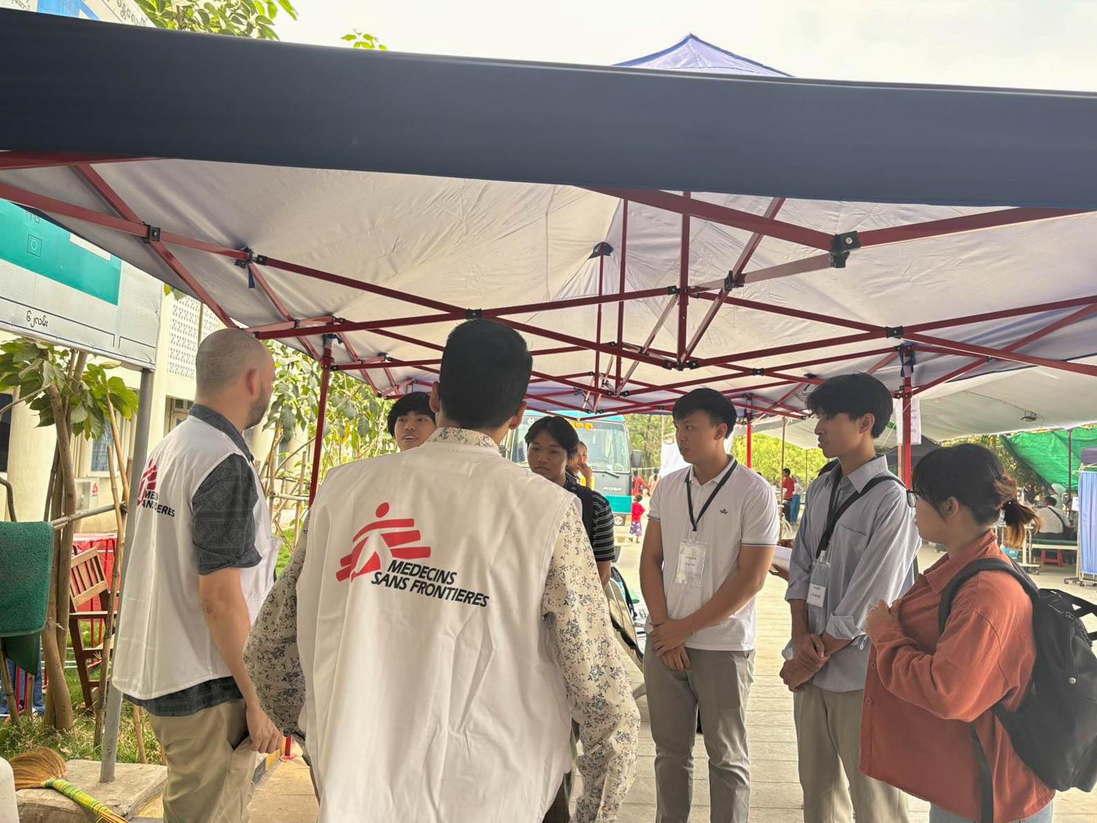 Doctors Without Borders, MSF, Earthquake in myanmar